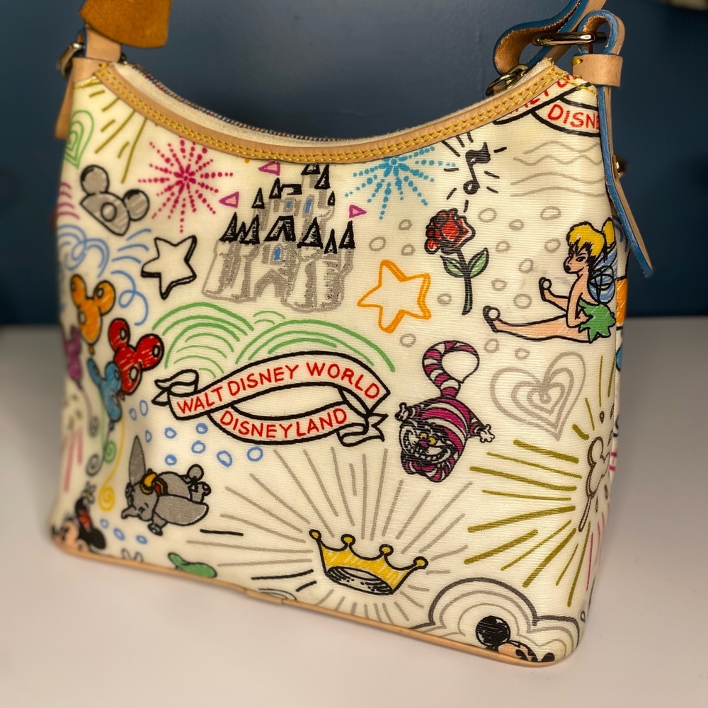 Authentic Rare Dooney & Bourke X Disney White Sketch Bag - Picture 10 of 11